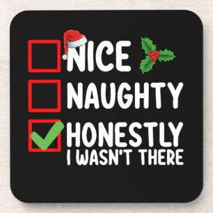 Posavasos Bonito Travieso Honestamente No Estaba Allí Navida