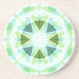 Posavasos Bonito Verde Fresco Estrella Azul Decoración Dopam