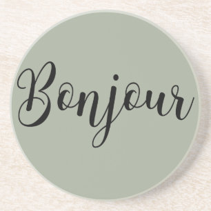Posavasos Bonjour-blackText