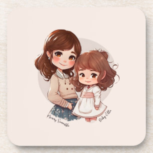 Posavasos Bono de mamá y hija Adorable (4)