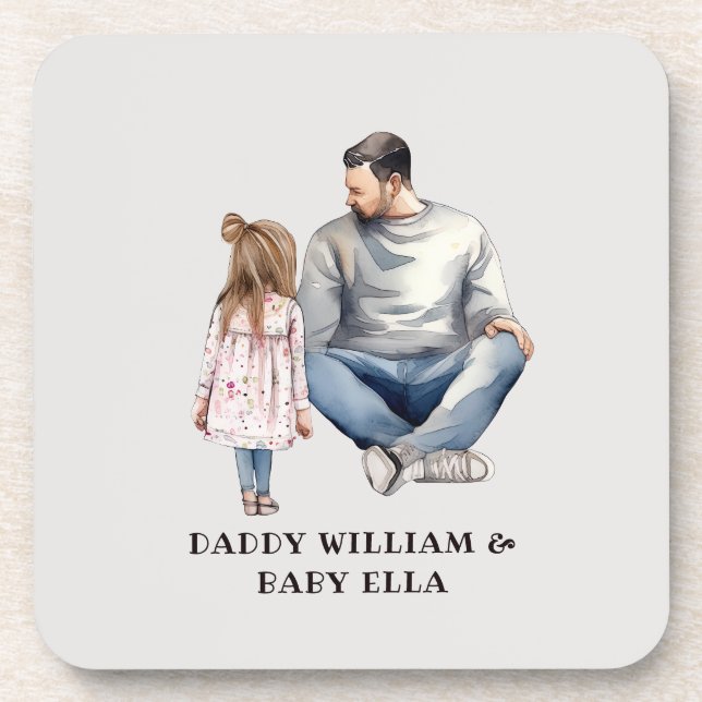 Posavasos Bono padre y hija (4) (Frente)