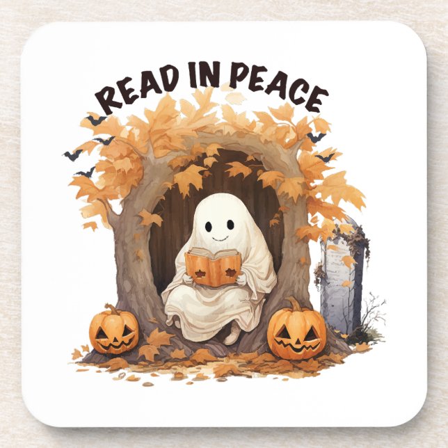 Posavasos Boo Fantasma Lee en Paz (Frente)