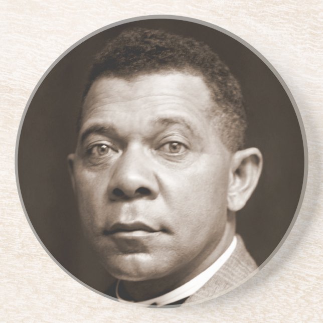 Posavasos Booker Washington: Educador afroamericano (Frente)