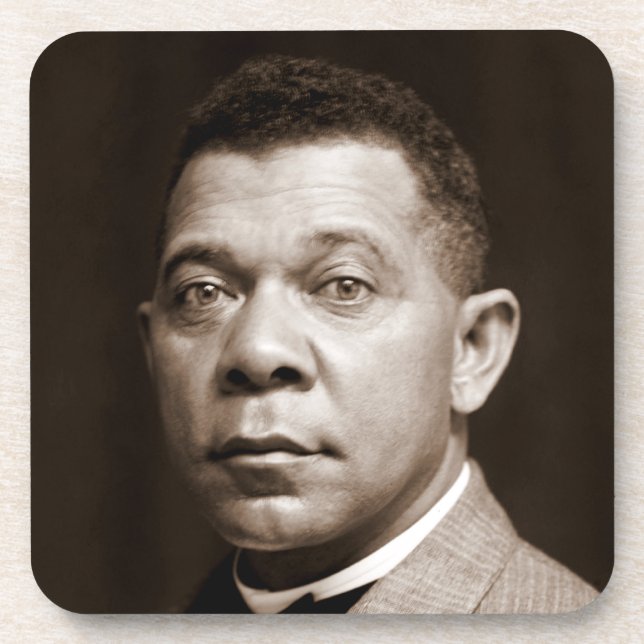 Posavasos Booker Washington: Educador afroamericano (Frente)