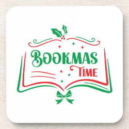Posavasos Bookmas Time Reading Book Lover Holiday Print Appa