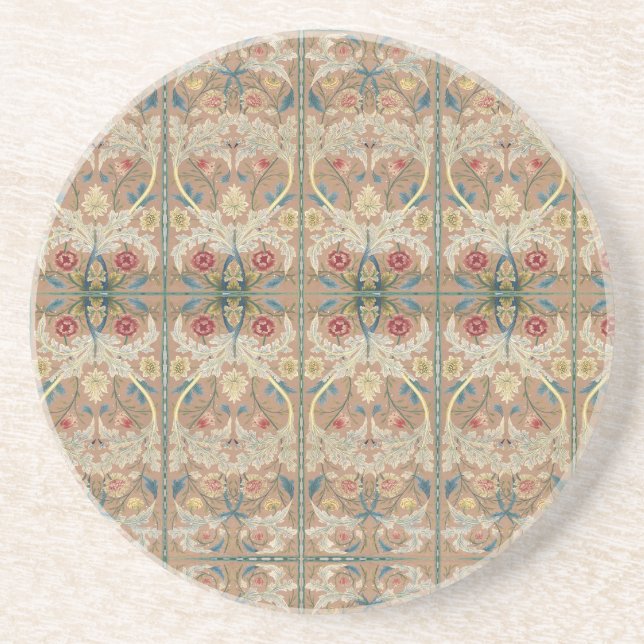 Posavasos Bordería floral de William Morris 1875 (Frente)