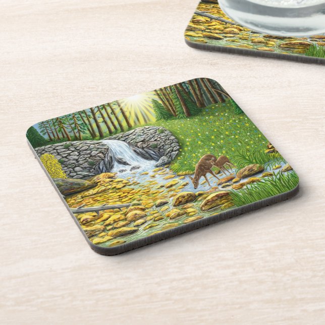 Posavasos Bosque al amanecer (Lado Izquierdo)
