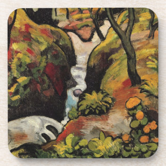 Posavasos Bosque arroyo de August Macke Expresionismo vintag