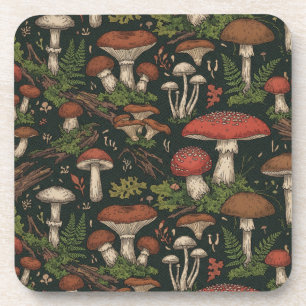 Posavasos Bosque Botánico de Hongos Vintage