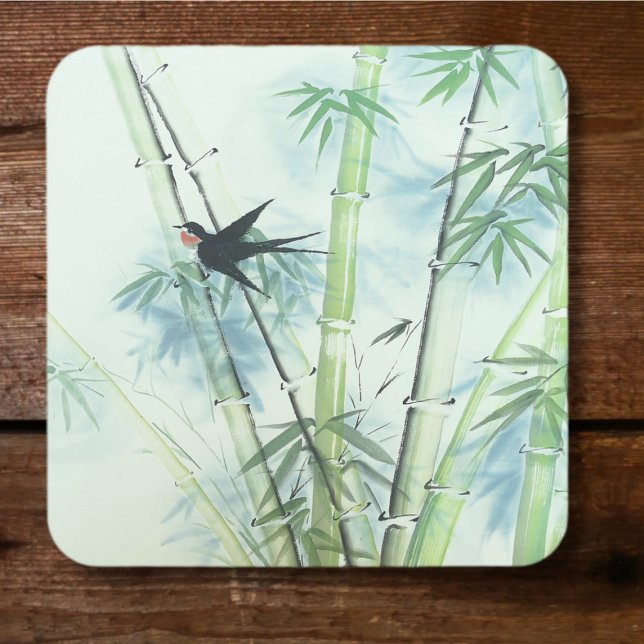 Posavasos Bosque de bambú - verde (Subido por el creador)