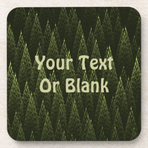 Posavasos Bosque de Conifer Fractal