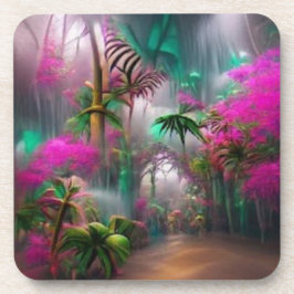 Posavasos Bosque Tropical Duro Atarador Plástico