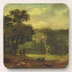 Posavasos Bosquejo de la naturaleza en el parque de Sion,