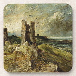 Posavasos Bosquejo del castillo de Hadleigh (recto) (aceite