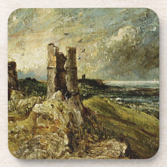Posavasos Bosquejo del castillo de Hadleigh (recto) (aceite (Frente)