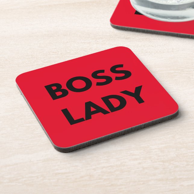 Posavasos Boss Lady Red (Lado Izquierdo)