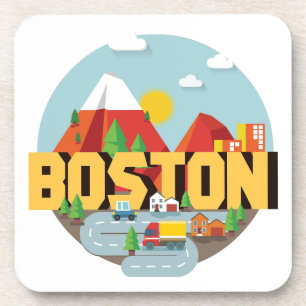 Posavasos Boston como destino