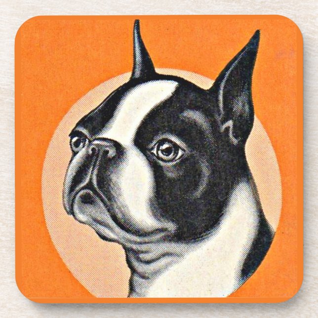 Posavasos Boston terrier (Frente)