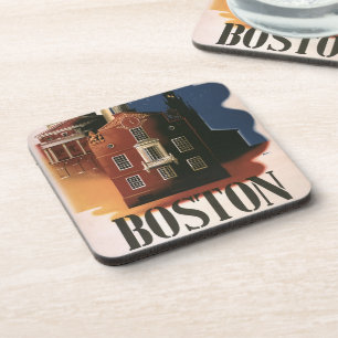 Posavasos Boston vintage, Massachusetts, el viaje de Paul Re