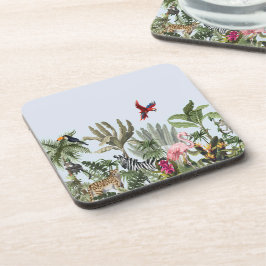 Posavasos Botanical Safari Square Coaster - Selva Tropical