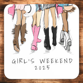 Posavasos Botas de vaquero favoritas para fin de semana de c
