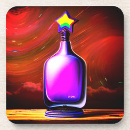 Posavasos Botella de Artsy