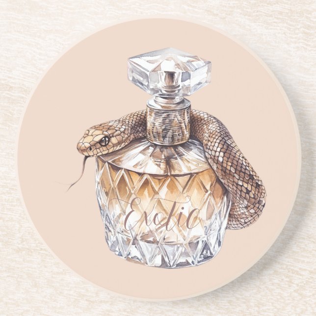 Posavasos Botella de perfume de serpiente (Frente)