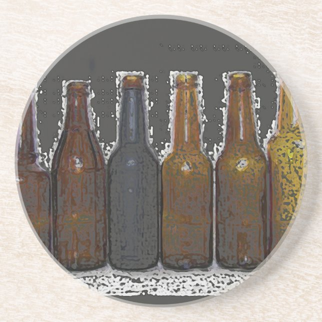 Posavasos Botellas de cerveza (Frente)