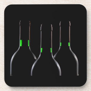 Posavasos Botellas de vino Plástico Negro