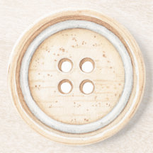 Botón de coser blanco crema