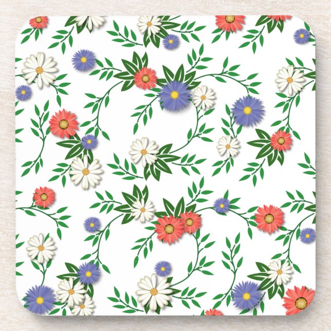 Posavasos Botones Daisies y Bachelors (Frente)