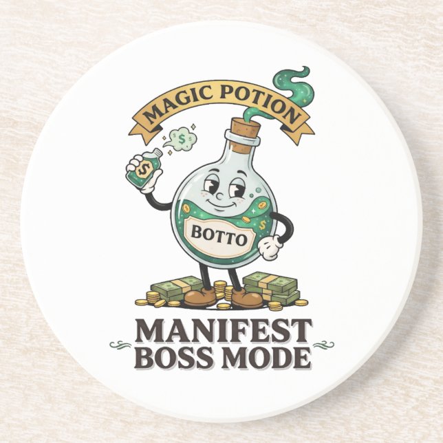 Posavasos Botto Manifest Modo Jefe Retro Cartoon Años 30 Pot (Frente)