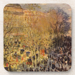 Posavasos Boulevard des Capucines por Claude Monet, Bella Ar