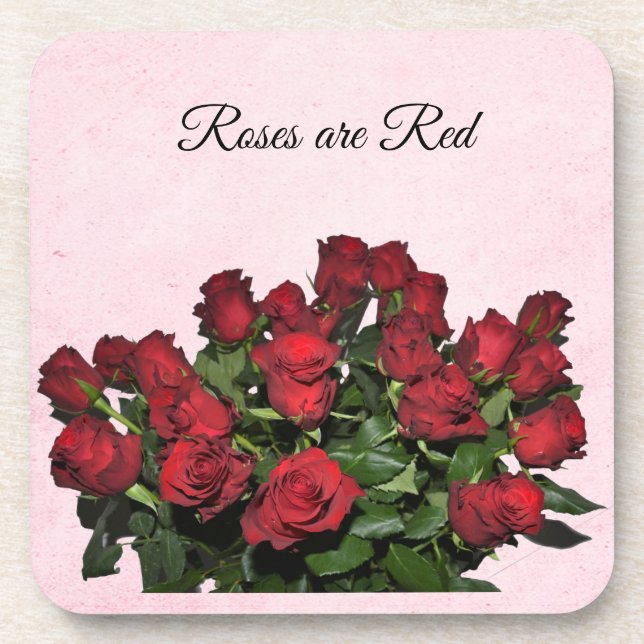 Posavasos Bouquet de rosas rojas (Frente)