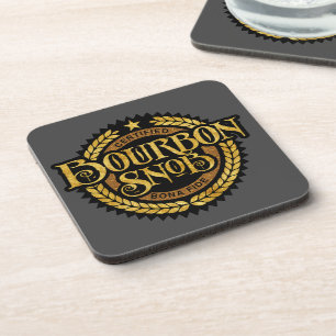Posavasos Bourbon Snob - gracioso borracho de whisky