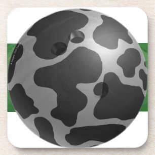 Posavasos Bowling Ball Cow Gray
