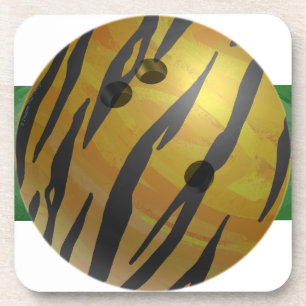 Posavasos Bowling Ball Tiger Yellow