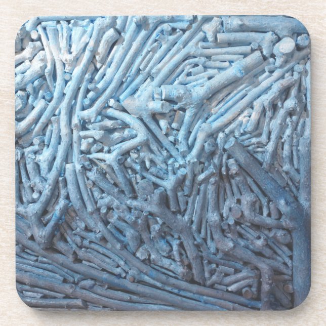 Posavasos Boxeo: Azul (Frente)