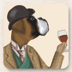 Posavasos Boxer Wine Snob