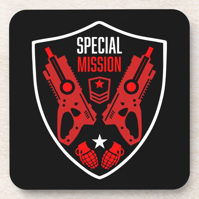 Posavasos Boys Toy Dart Gun Battle (Frente)