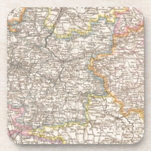 Posavasos Brandemburgo, seleccione el mapa del Atlas