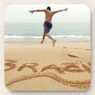 Posavasos BRASIL. Hombre barechest con traje de baño