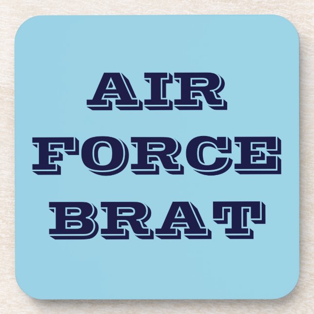 Posavasos Brat de la Fuerza Aérea Coaster Set (Frente)