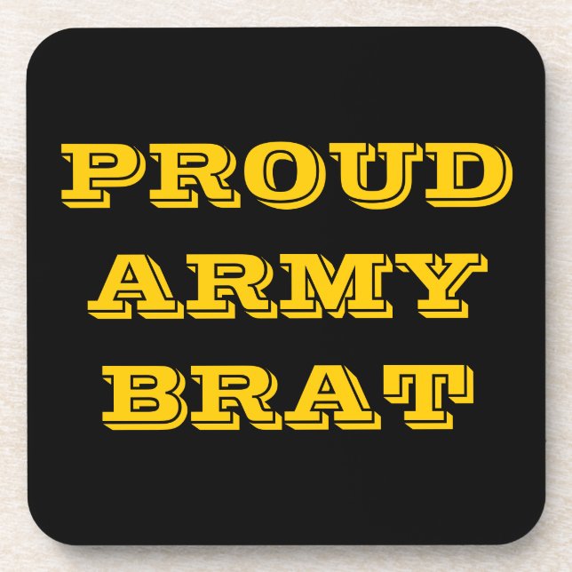 Posavasos Brat del Ejército Orgulloso (Frente)