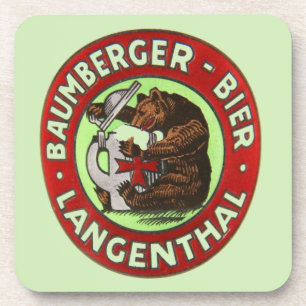 Posavasos Brauerei Baumberger Langenthal Kork-Untersetzer
