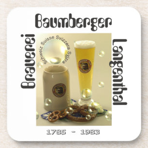 Posavasos Brauerei Baumberger Langenthal Kork-Untersetzer
