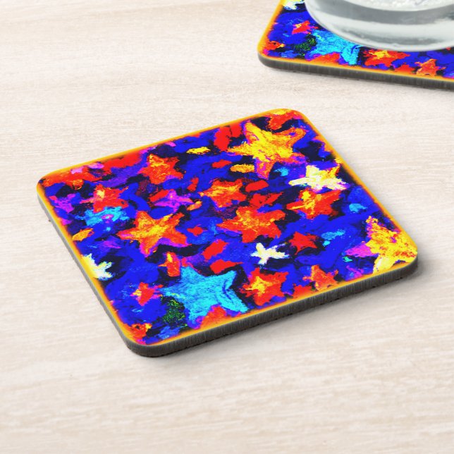 Posavasos "Breathtaking Colorful Stars". Buy Now (Lado Izquierdo)