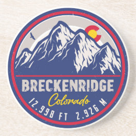 Posavasos Breckenridge Colorado Ski Sening Mountain Souvenir