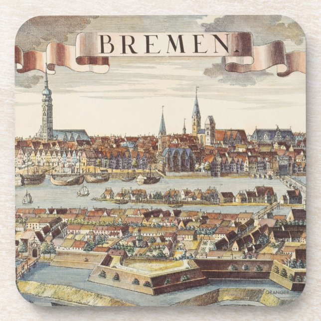 Posavasos Bremen, Alemania, 1719 (Frente)