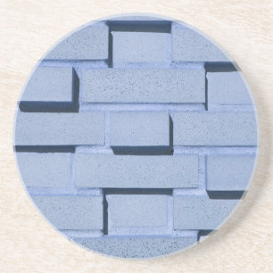 Posavasos Brick, Rock, Stone Series—Blue Brick Coaster